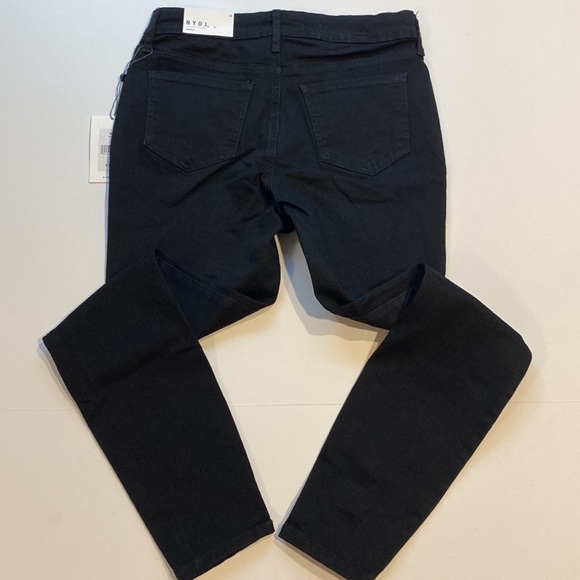 NYDJ SZ 10 Black Denim Skinny Jeans New D31 - Picture 7 of 16